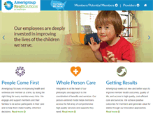 Tablet Screenshot of amerigroup.com